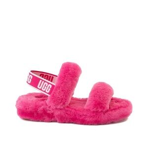 UGG Oh Yeah Slides in Vibrant Pink - Size 6